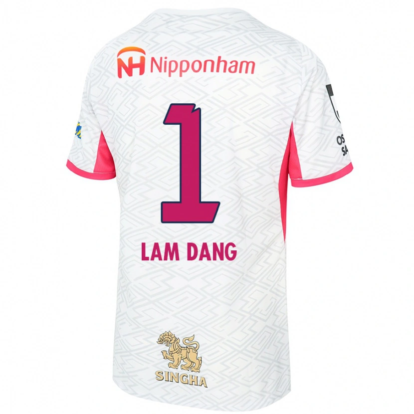Danxen Homem Camisola Van Lam Dang #1 Branco Rosa Sakura Alternativa 2025/26 Camisa