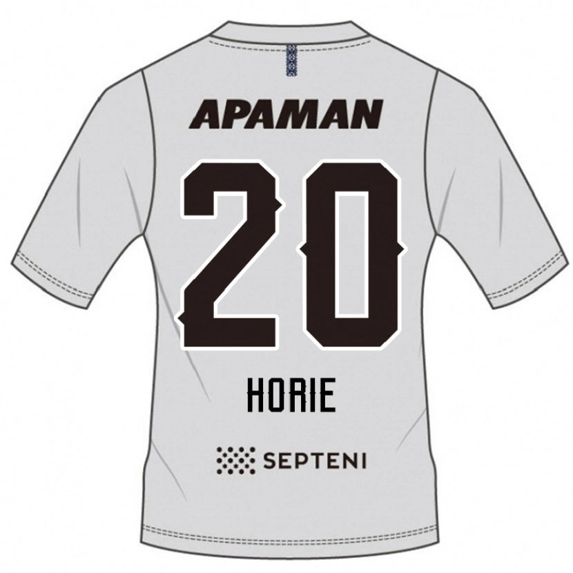 Danxen Homem Camisola Hibiki Horie #20 Cinza Claro Alternativa 2025/26 Camisa