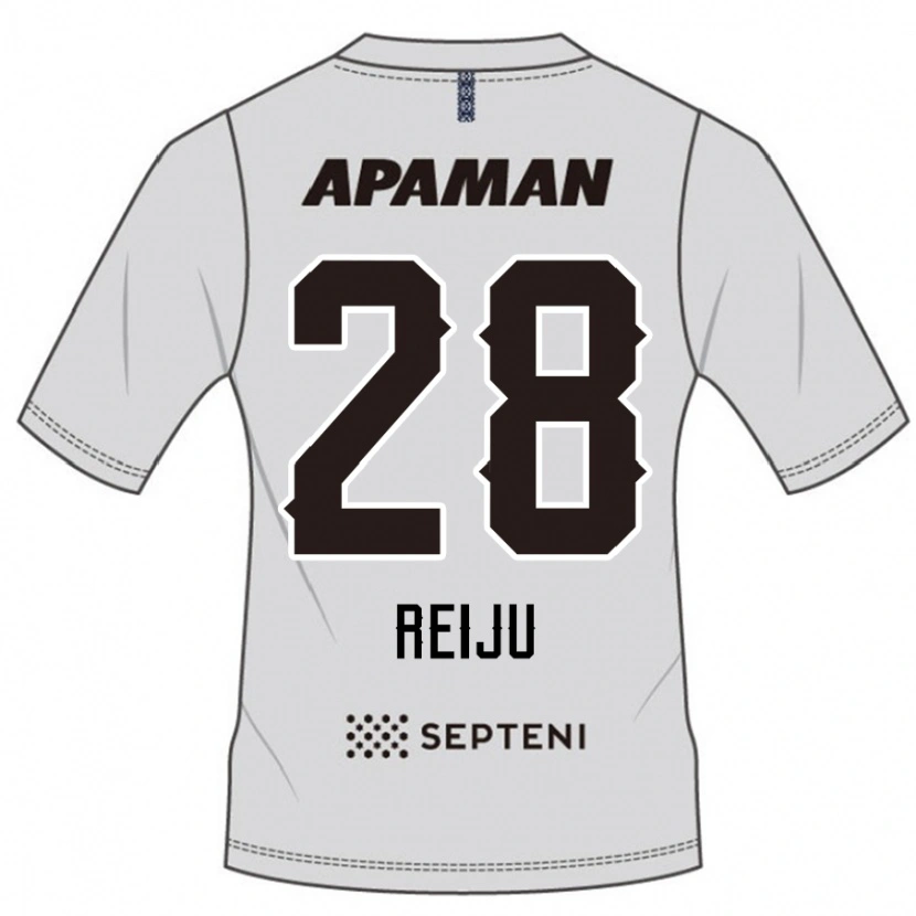 Danxen Homem Camisola Reiju Tsuruno #28 Cinza Claro Alternativa 2025/26 Camisa