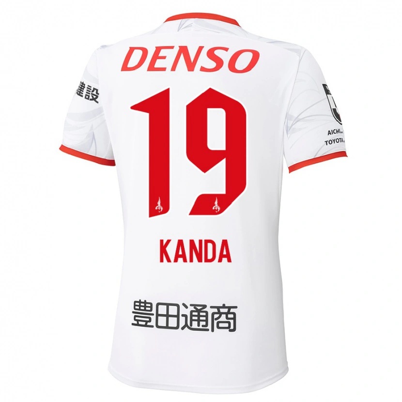 Danxen Homem Camisola Ryu Kanda #19 Branco Vermelho Alternativa 2025/26 Camisa