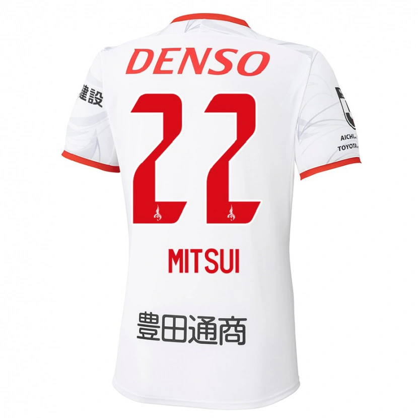 Danxen Homem Camisola Daiki Mitsui #22 Branco Vermelho Alternativa 2025/26 Camisa