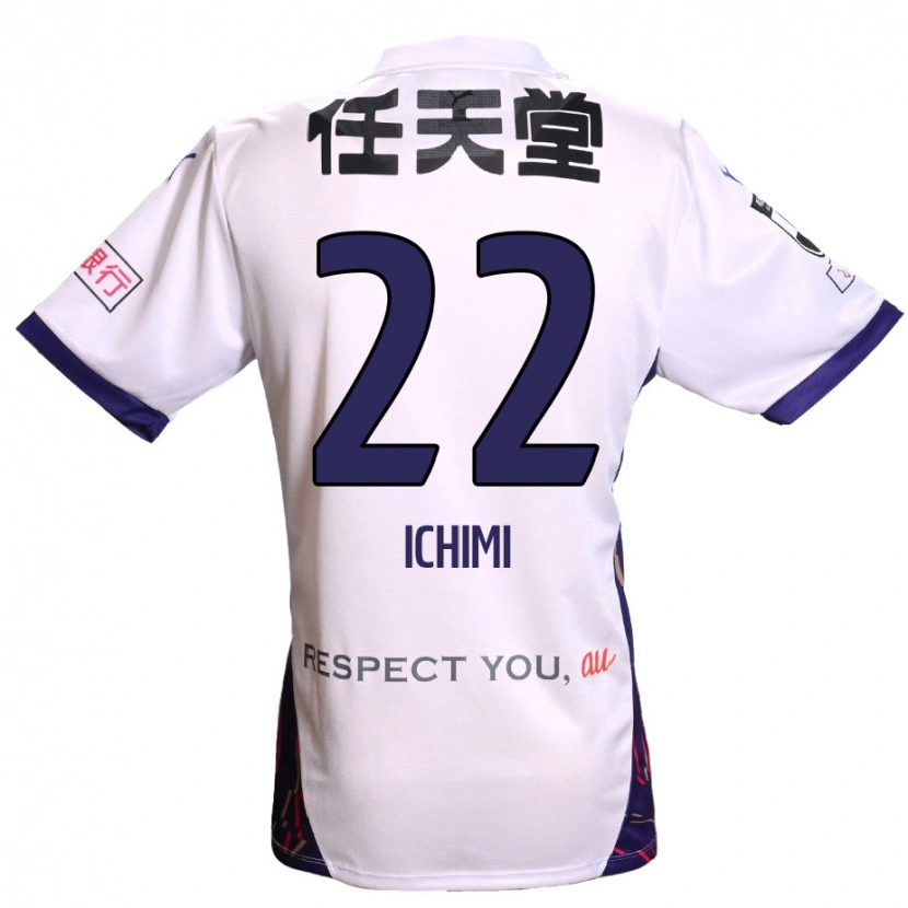 Danxen Homem Camisola Kazunari Ichimi #22 Branco Roxo Preto Alternativa 2025/26 Camisa