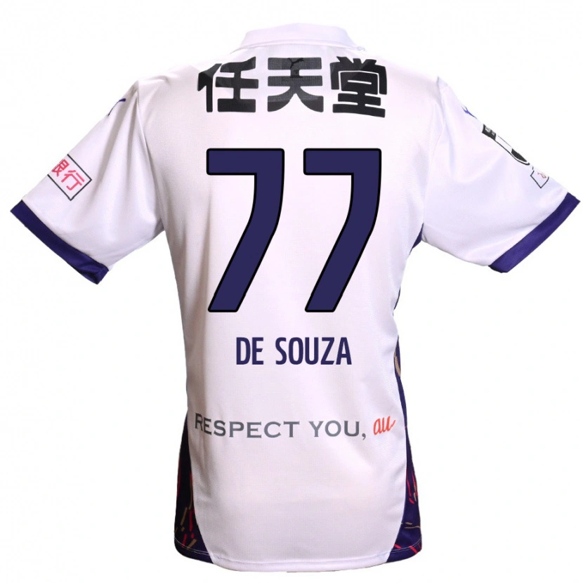 Danxen Homem Camisola Murilo De Souza #77 Branco Roxo Preto Alternativa 2025/26 Camisa