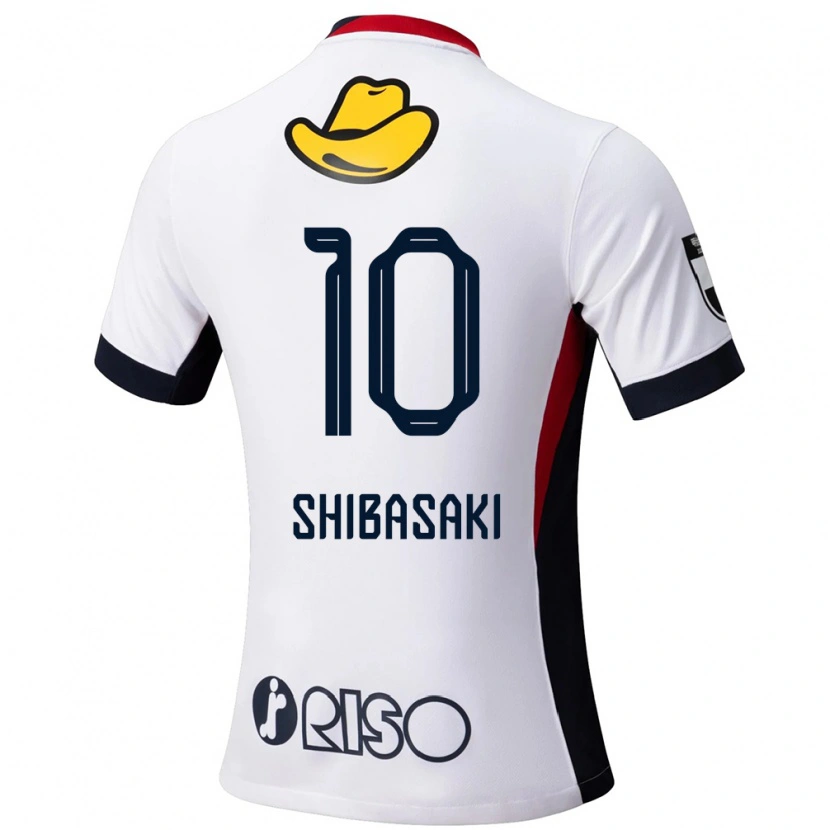 Danxen Homem Camisola Gaku Shibasaki #10 Branco Preto Alternativa 2025/26 Camisa