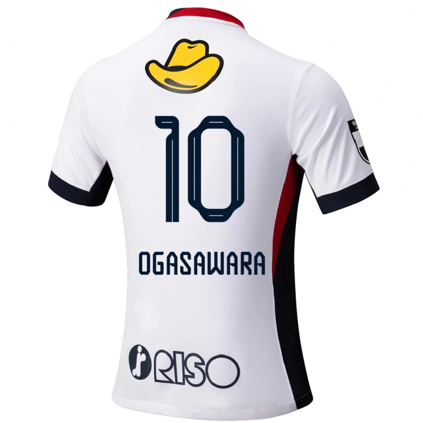 Danxen Homem Camisola Shoma Ogasawara #10 Branco Preto Alternativa 2025/26 Camisa