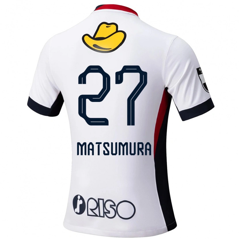 Danxen Homem Camisola Yuta Matsumura #27 Branco Preto Alternativa 2025/26 Camisa