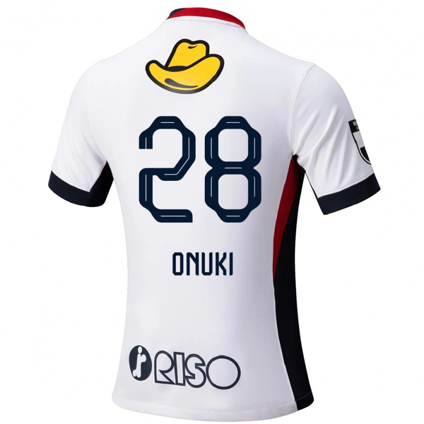 Danxen Homem Camisola Rui Onuki #28 Branco Preto Alternativa 2025/26 Camisa