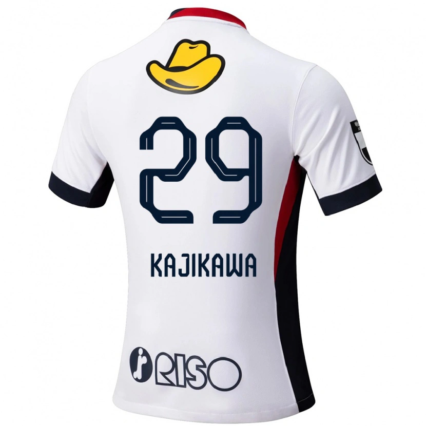 Danxen Homem Camisola Yuji Kajikawa #29 Branco Preto Alternativa 2025/26 Camisa