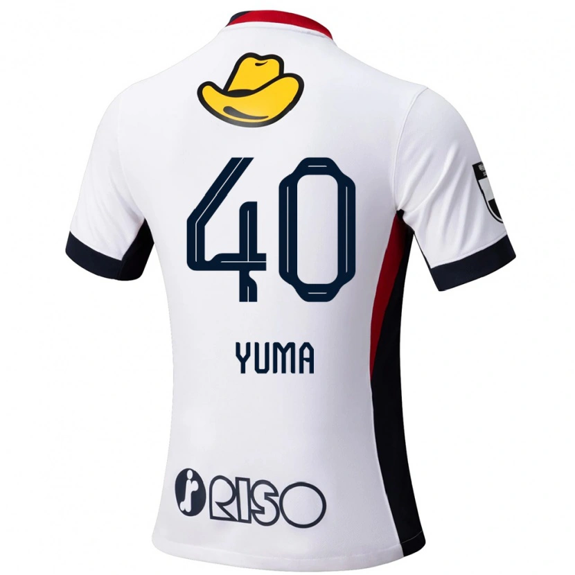Danxen Homem Camisola Yuma Suzuki #40 Branco Preto Alternativa 2025/26 Camisa