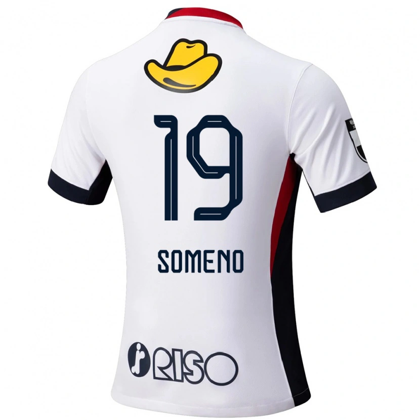 Danxen Homem Camisola Itsuki Someno #19 Branco Preto Alternativa 2025/26 Camisa