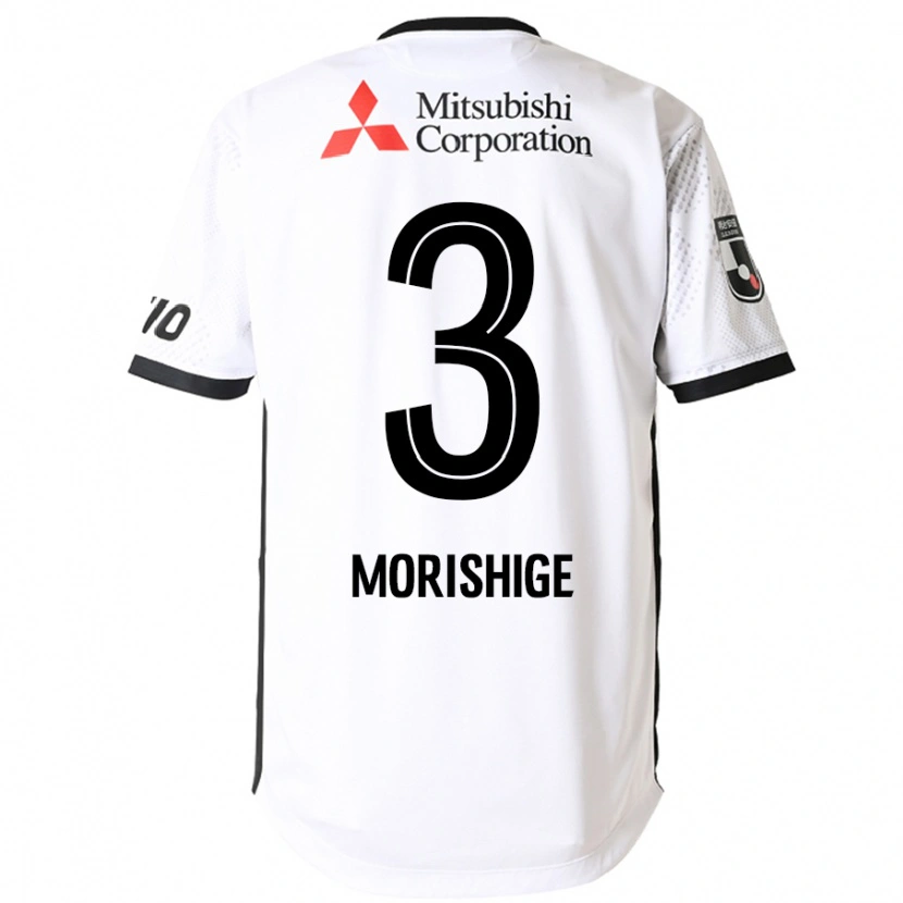 Danxen Homem Camisola Masato Morishige #3 Branco Preto Alternativa 2025/26 Camisa