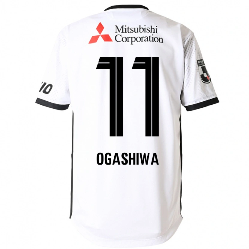Danxen Homem Camisola Tsuyoshi Ogashiwa #11 Branco Preto Alternativa 2025/26 Camisa