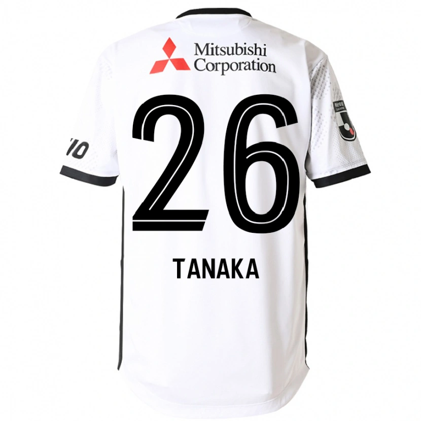 Danxen Homem Camisola Haruto Tanaka #26 Branco Preto Alternativa 2025/26 Camisa