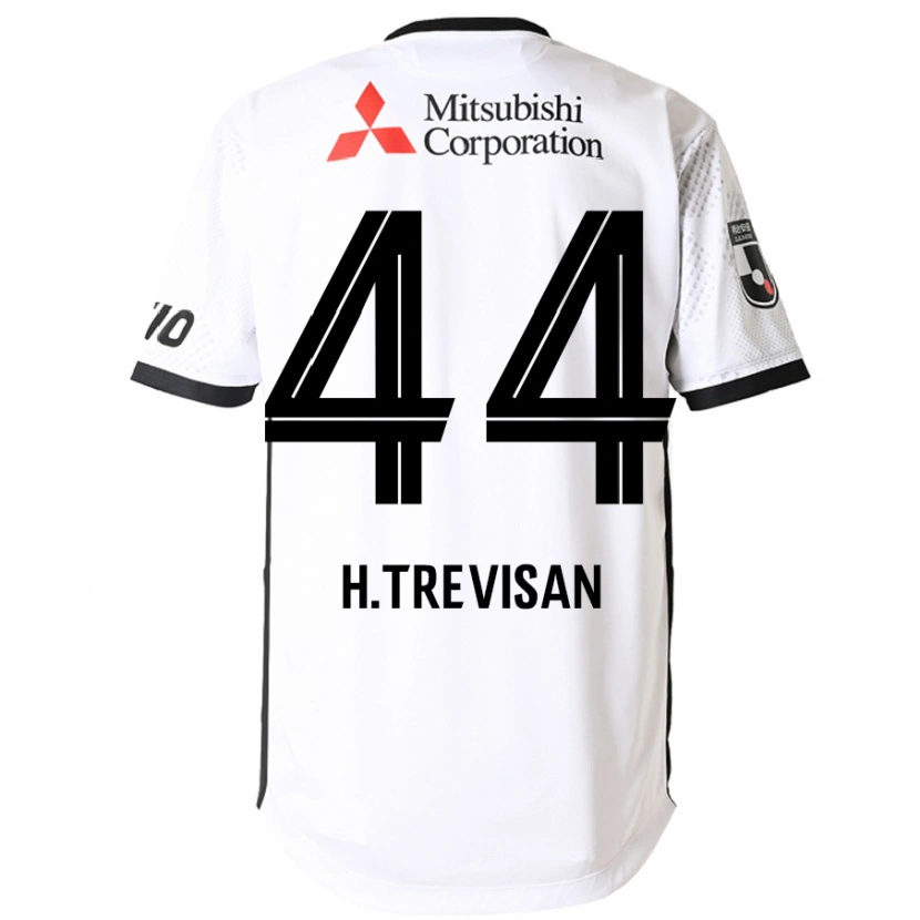 Danxen Homem Camisola Henrique Trevisan #44 Branco Preto Alternativa 2025/26 Camisa