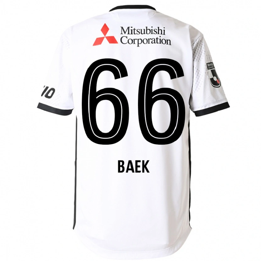 Danxen Homem Camisola In-Hwan Baek #66 Branco Preto Alternativa 2025/26 Camisa