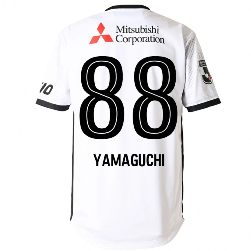 Danxen Homem Camisola Taiyo Yamaguchi #88 Branco Preto Alternativa 2025/26 Camisa