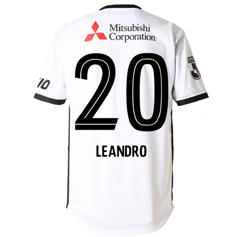 Danxen Homem Camisola Leandro #20 Branco Preto Alternativa 2025/26 Camisa