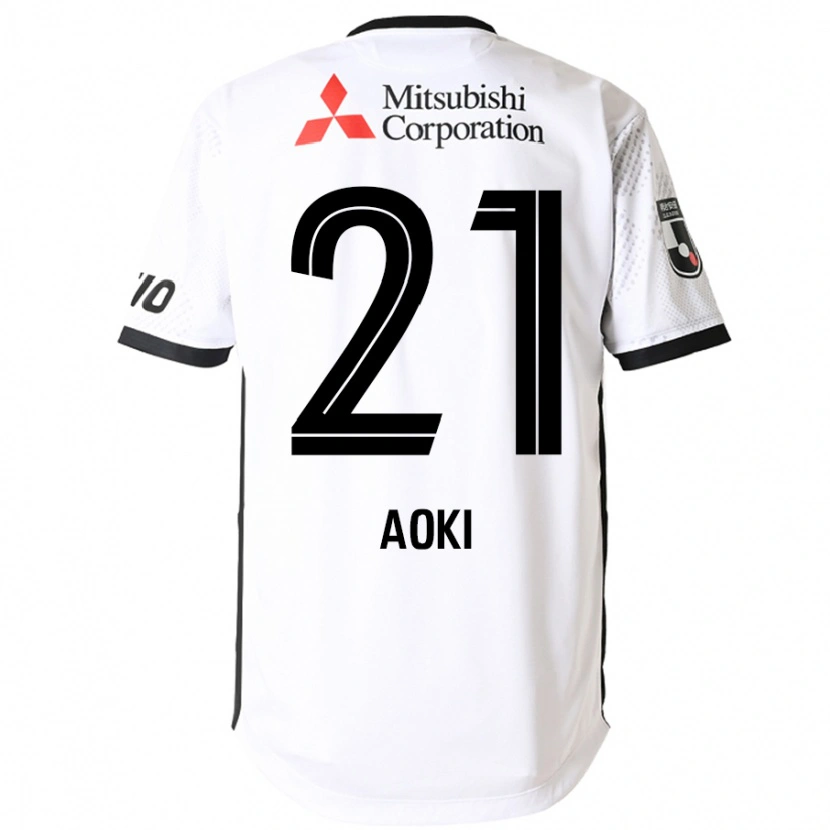 Danxen Homem Camisola Takuya Aoki #21 Branco Preto Alternativa 2025/26 Camisa
