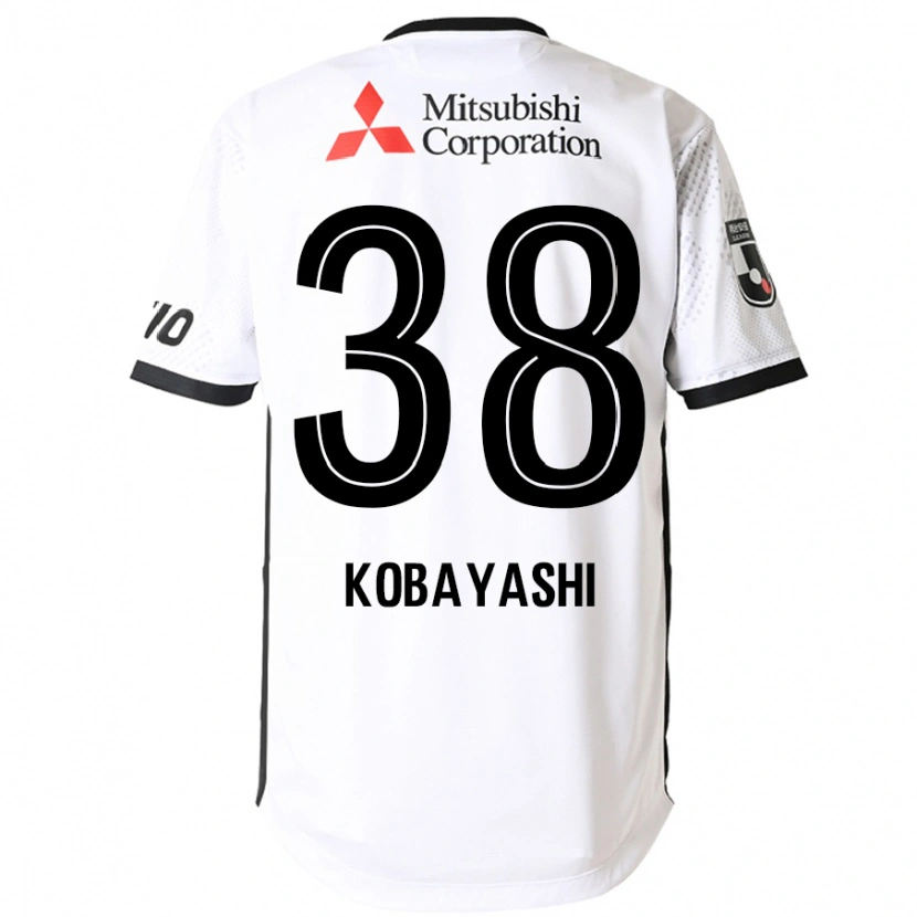 Danxen Homem Camisola Riku Kobayashi #38 Branco Preto Alternativa 2025/26 Camisa