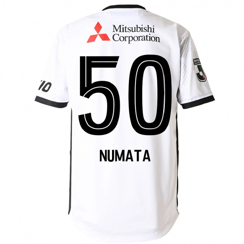 Danxen Homem Camisola Kosei Numata #50 Branco Preto Alternativa 2025/26 Camisa