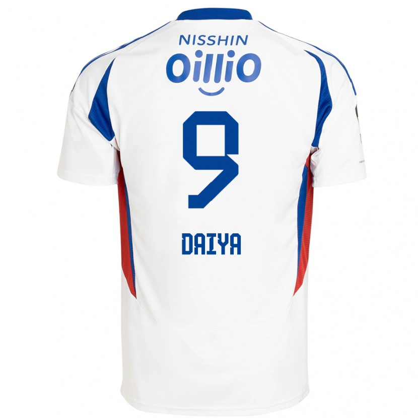 Danxen Homem Camisola Daiya Tono #9 Branco Azul Royal Alternativa 2025/26 Camisa