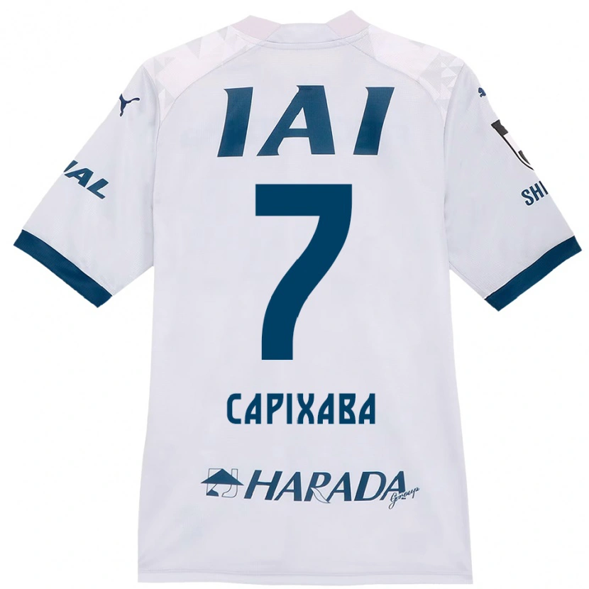 Danxen Homem Camisola Capixaba #7 Branco Azul Royal Alternativa 2025/26 Camisa