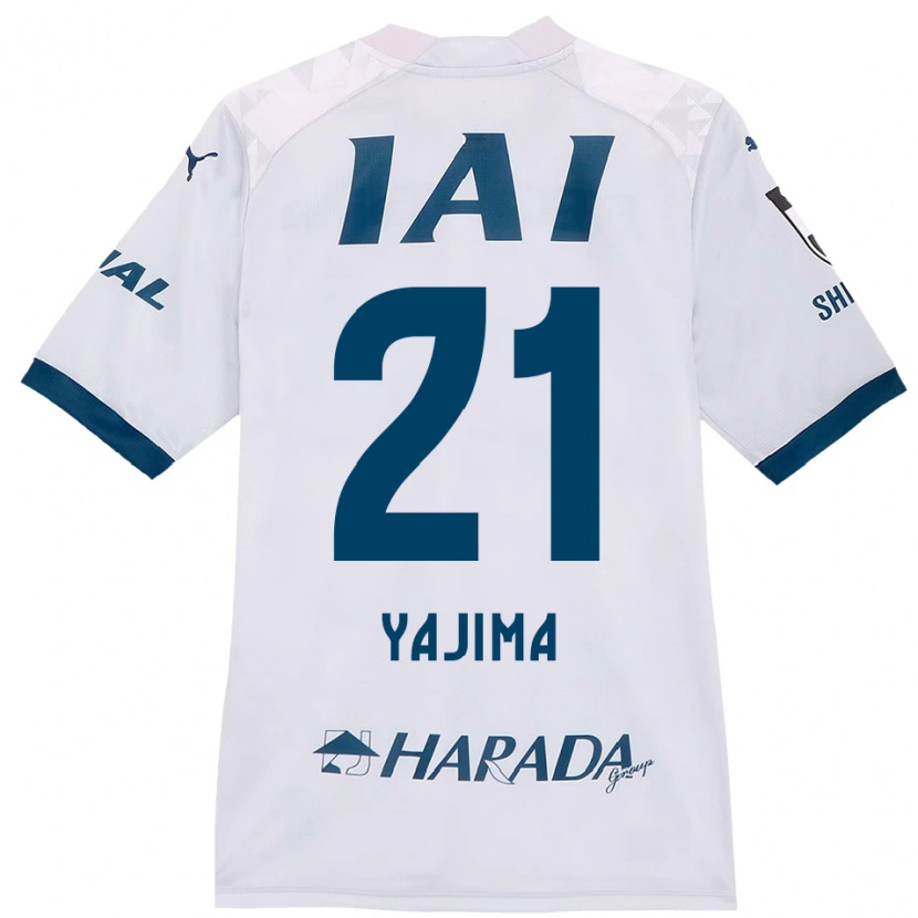 Danxen Homem Camisola Shinya Yajima #21 Branco Azul Royal Alternativa 2025/26 Camisa