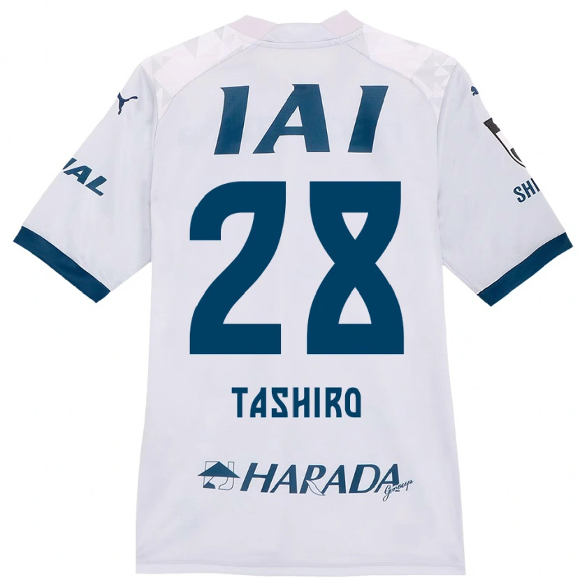 Danxen Homem Camisola Hiroto Tashiro #28 Branco Azul Royal Alternativa 2025/26 Camisa