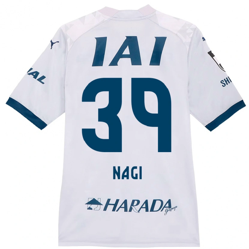 Danxen Homem Camisola Nagi Kawatani #39 Branco Azul Royal Alternativa 2025/26 Camisa