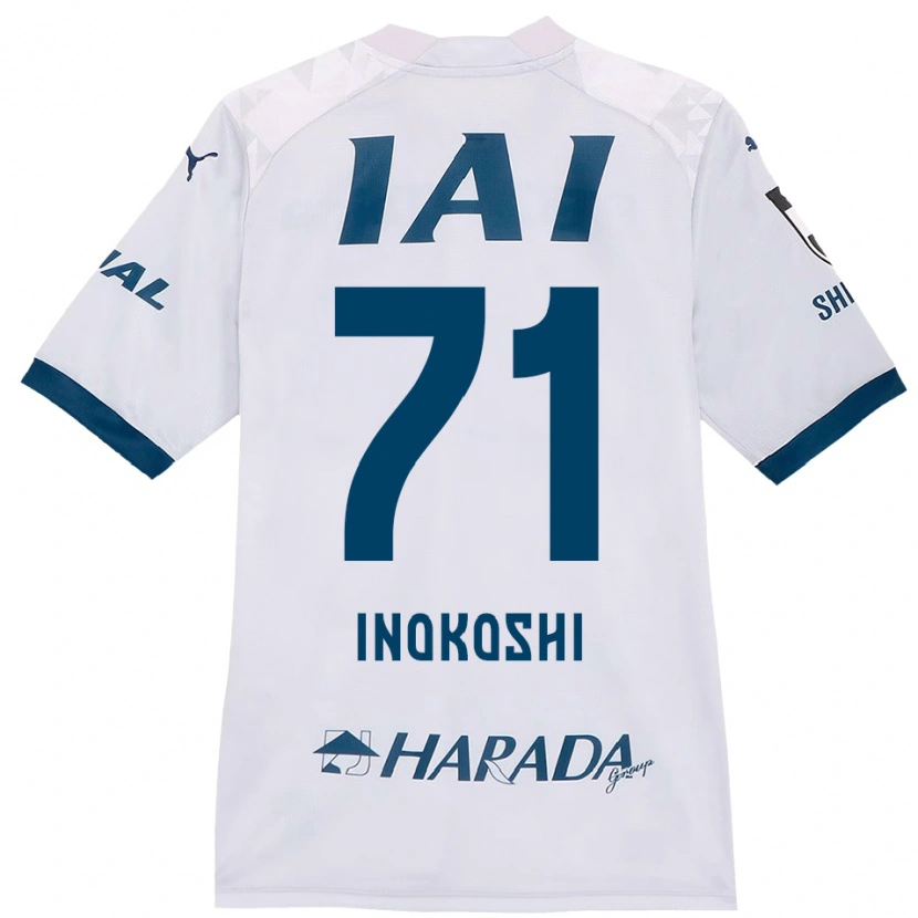 Danxen Homem Camisola Yui Inokoshi #71 Branco Azul Royal Alternativa 2025/26 Camisa