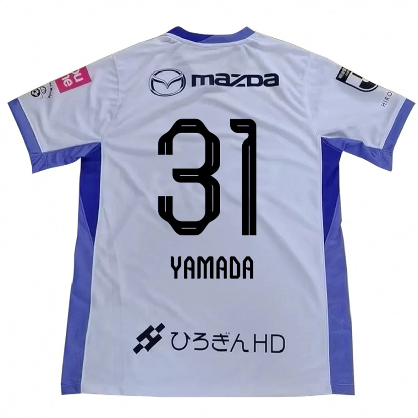 Danxen Homem Camisola Manato Yamada #31 Branco Laranja Alternativa 2025/26 Camisa