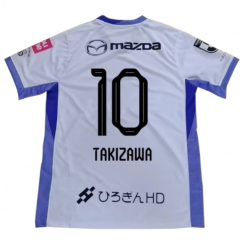 Danxen Homem Camisola Chise Takizawa #10 Branco Laranja Alternativa 2025/26 Camisa