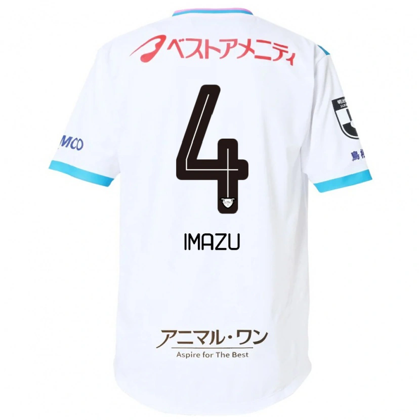 Danxen Homem Camisola Yuta Imazu #4 Branco Rosa Alternativa 2025/26 Camisa