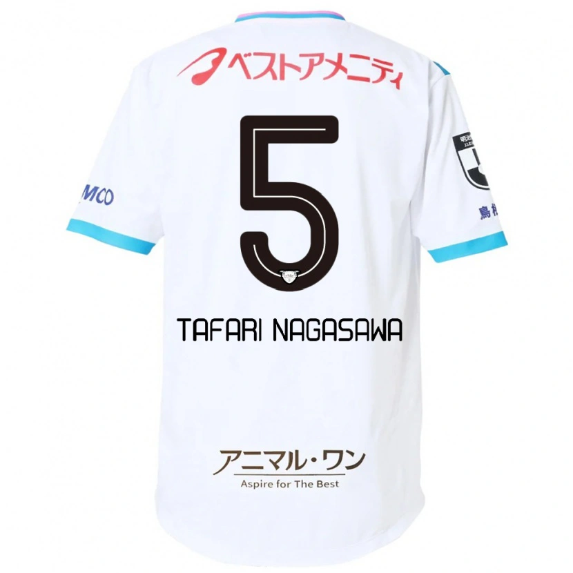 Danxen Homem Camisola Shiva Tafari Nagasawa #5 Branco Rosa Alternativa 2025/26 Camisa