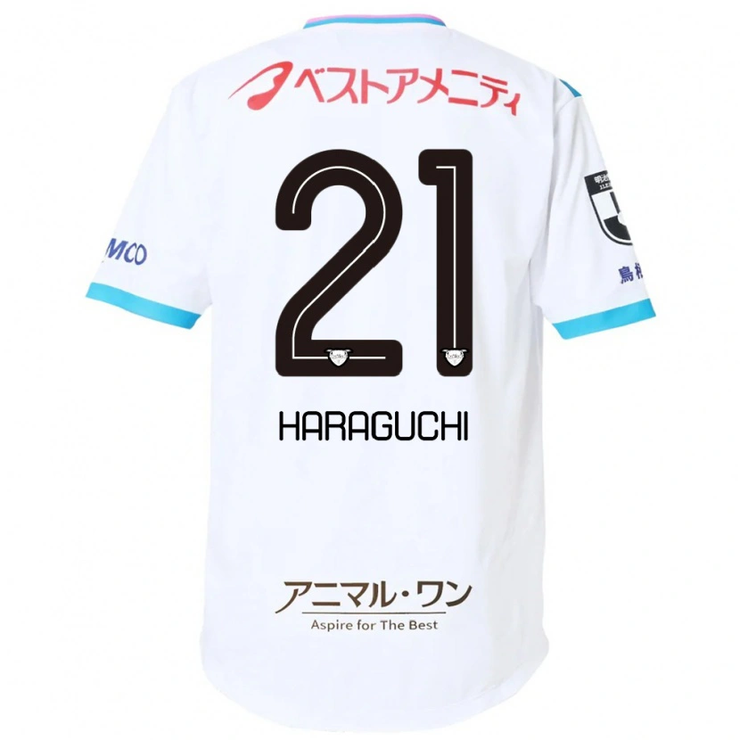 Danxen Homem Camisola Konosuke Haraguchi #21 Branco Rosa Alternativa 2025/26 Camisa