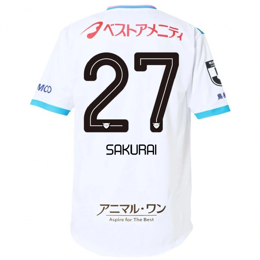 Danxen Homem Camisola Tatsunori Sakurai #27 Branco Rosa Alternativa 2025/26 Camisa