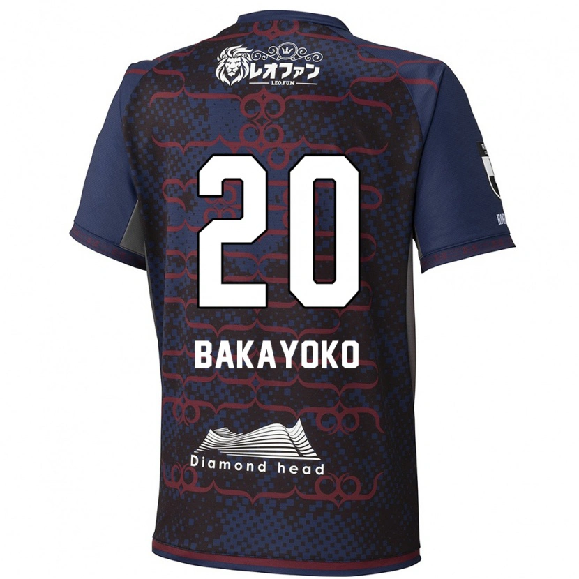 Danxen Homem Camisola Amadou Bakayoko #20 Azul Vermelho Alternativa 2025/26 Camisa