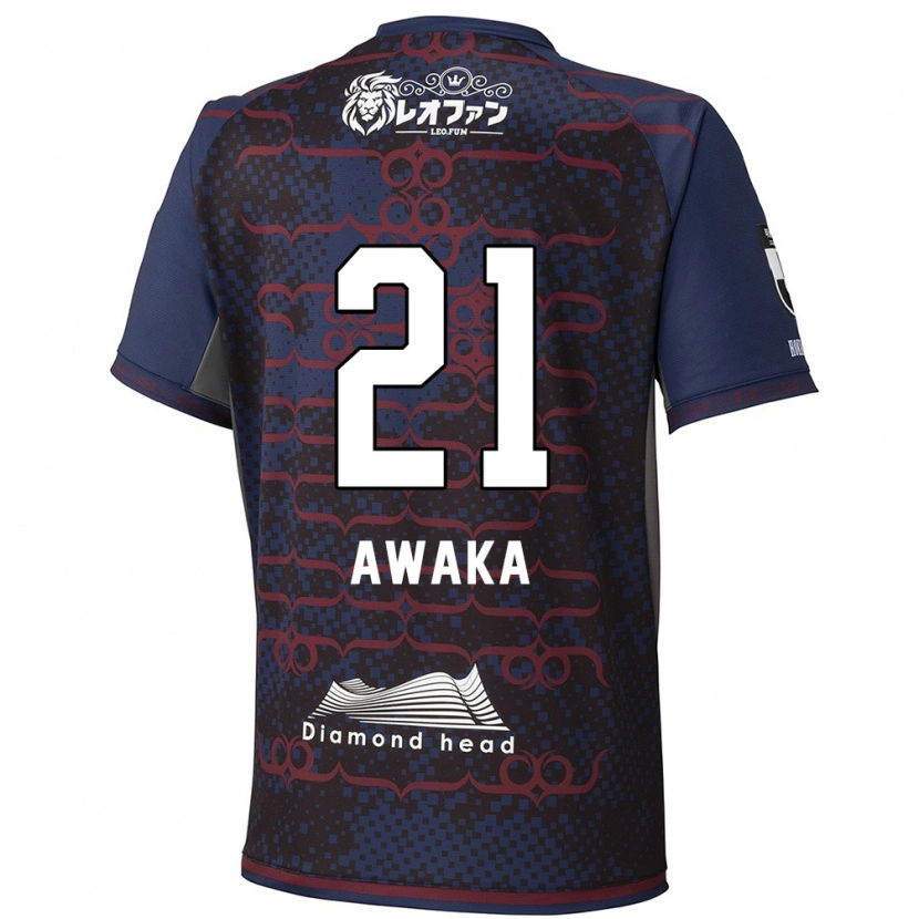 Danxen Homem Camisola Shunta Awaka #21 Azul Vermelho Alternativa 2025/26 Camisa