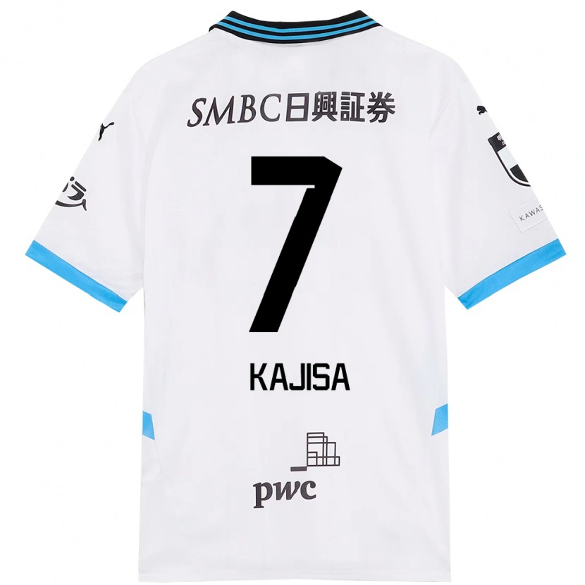 Danxen Homem Camisola Umi Kajisa #7 Branco Azul Celeste Alternativa 2025/26 Camisa