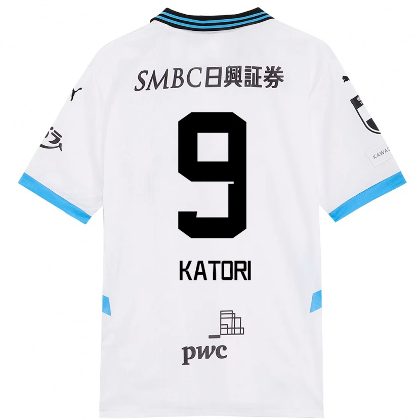 Danxen Homem Camisola Takeshi Katori #9 Branco Azul Celeste Alternativa 2025/26 Camisa