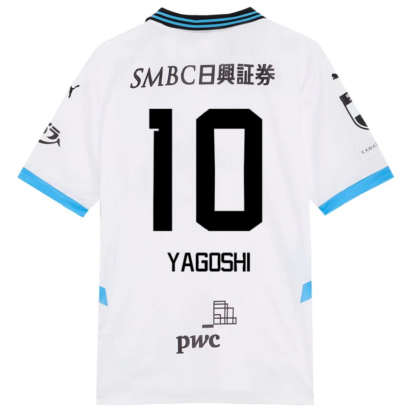 Danxen Homem Camisola Mikito Yagoshi #10 Branco Azul Celeste Alternativa 2025/26 Camisa