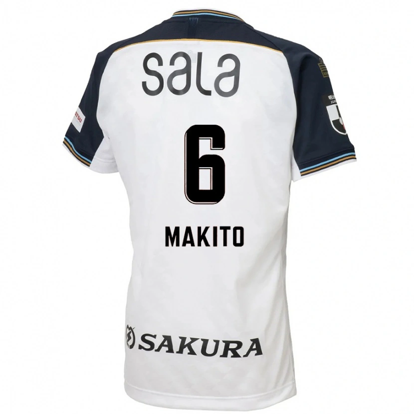 Danxen Homem Camisola Makito Ito #6 Branco Preto Alternativa 2025/26 Camisa