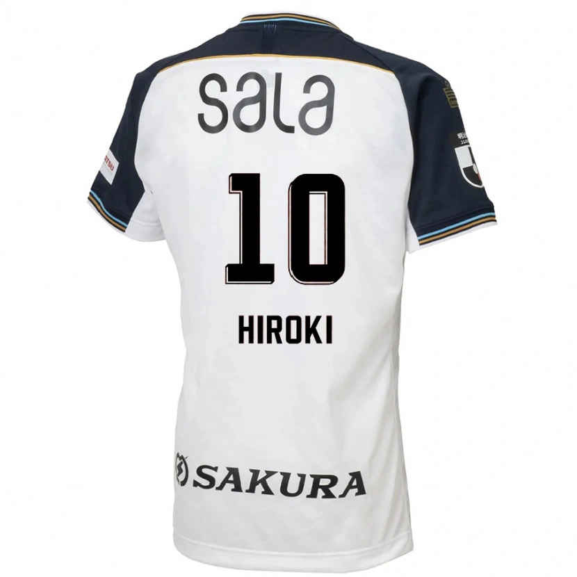 Danxen Homem Camisola Hiroki Yamada #10 Branco Preto Alternativa 2025/26 Camisa