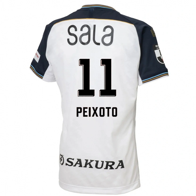 Danxen Homem Camisola Matheus Peixoto #11 Branco Preto Alternativa 2025/26 Camisa