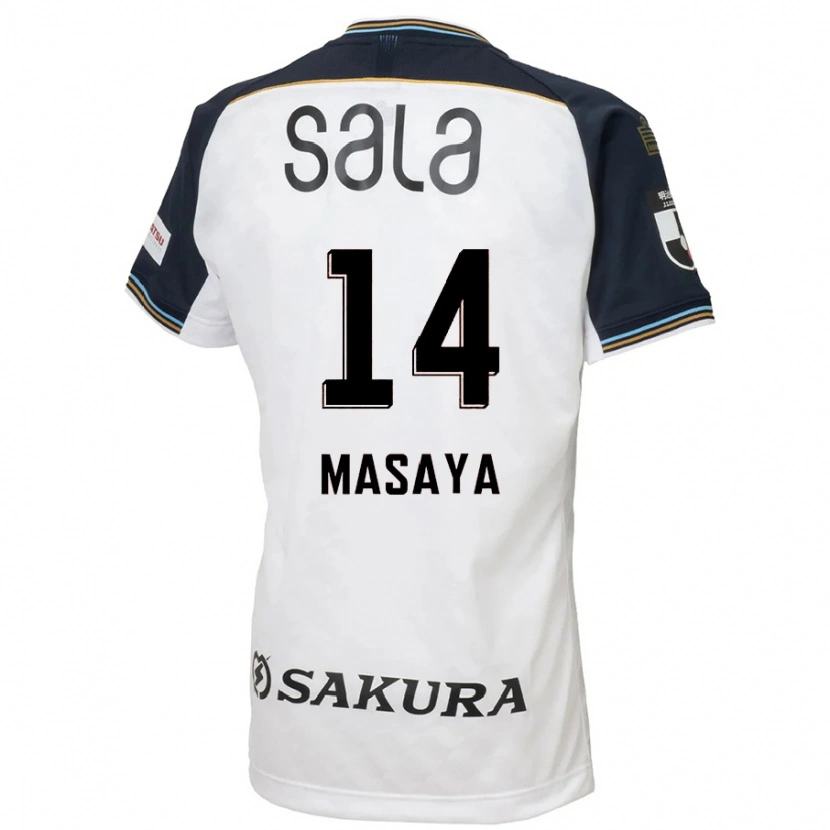 Danxen Homem Camisola Masaya Matsumoto #14 Branco Preto Alternativa 2025/26 Camisa