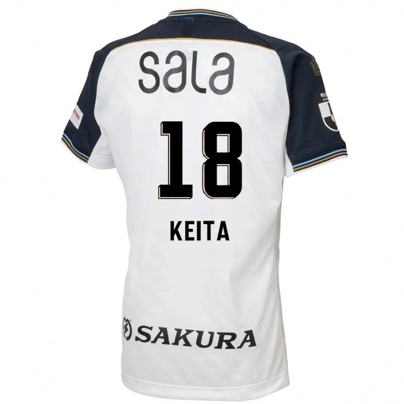 Danxen Homem Camisola Keita Takahata #18 Branco Preto Alternativa 2025/26 Camisa