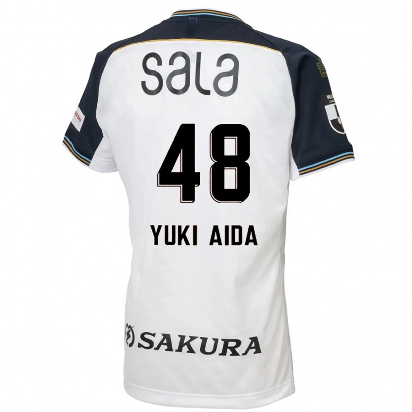 Danxen Homem Camisola Yuki Aida #48 Branco Preto Alternativa 2025/26 Camisa