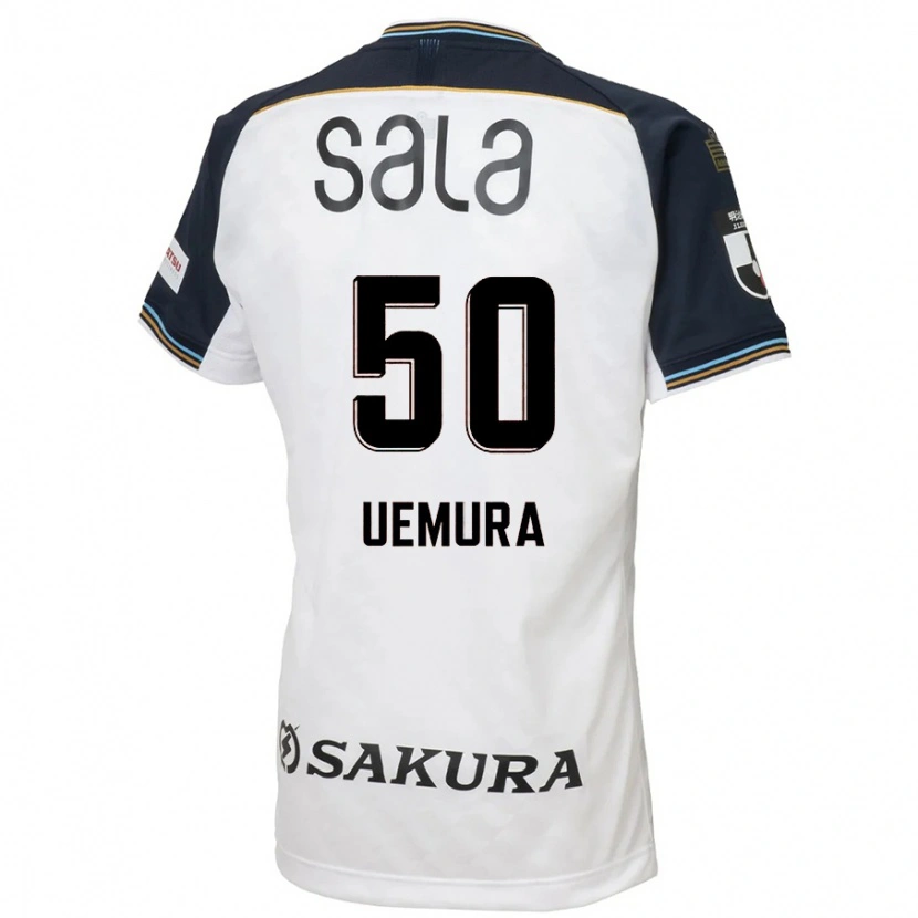 Danxen Homem Camisola Hiroto Uemura #50 Branco Preto Alternativa 2025/26 Camisa