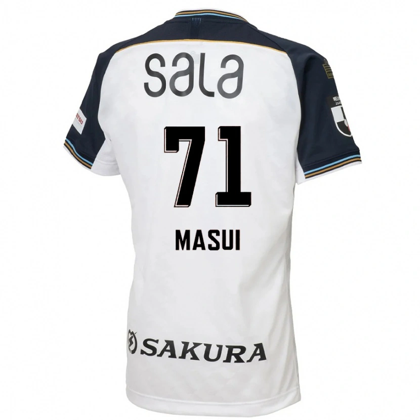 Danxen Homem Camisola Ken Masui #71 Branco Preto Alternativa 2025/26 Camisa