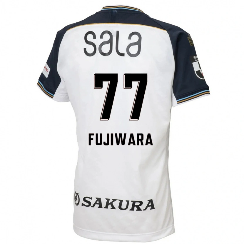 Danxen Homem Camisola Kensuke Fujiwara #77 Branco Preto Alternativa 2025/26 Camisa